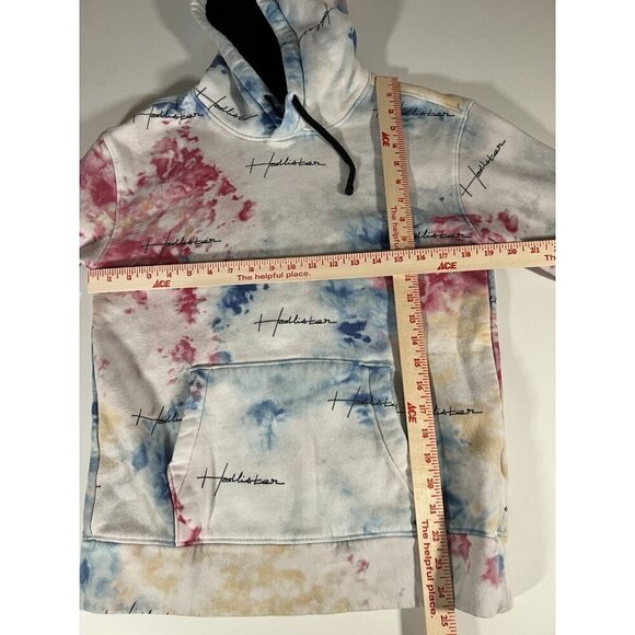 Hollister Must-Have Collection tie-dye logo all-over hoodie sz S skatergraffiti - Picture 5 of 7